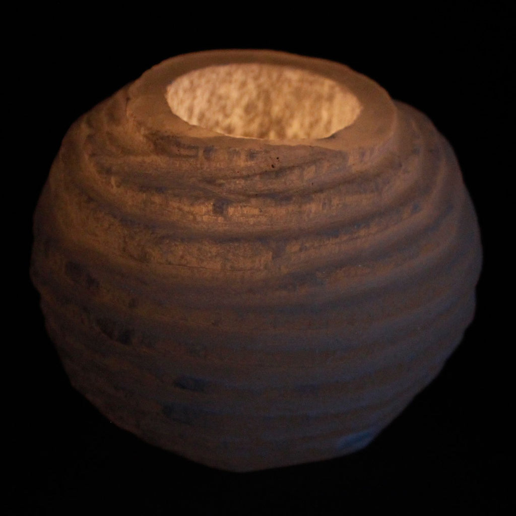Candle Holder - Selenite Snowball