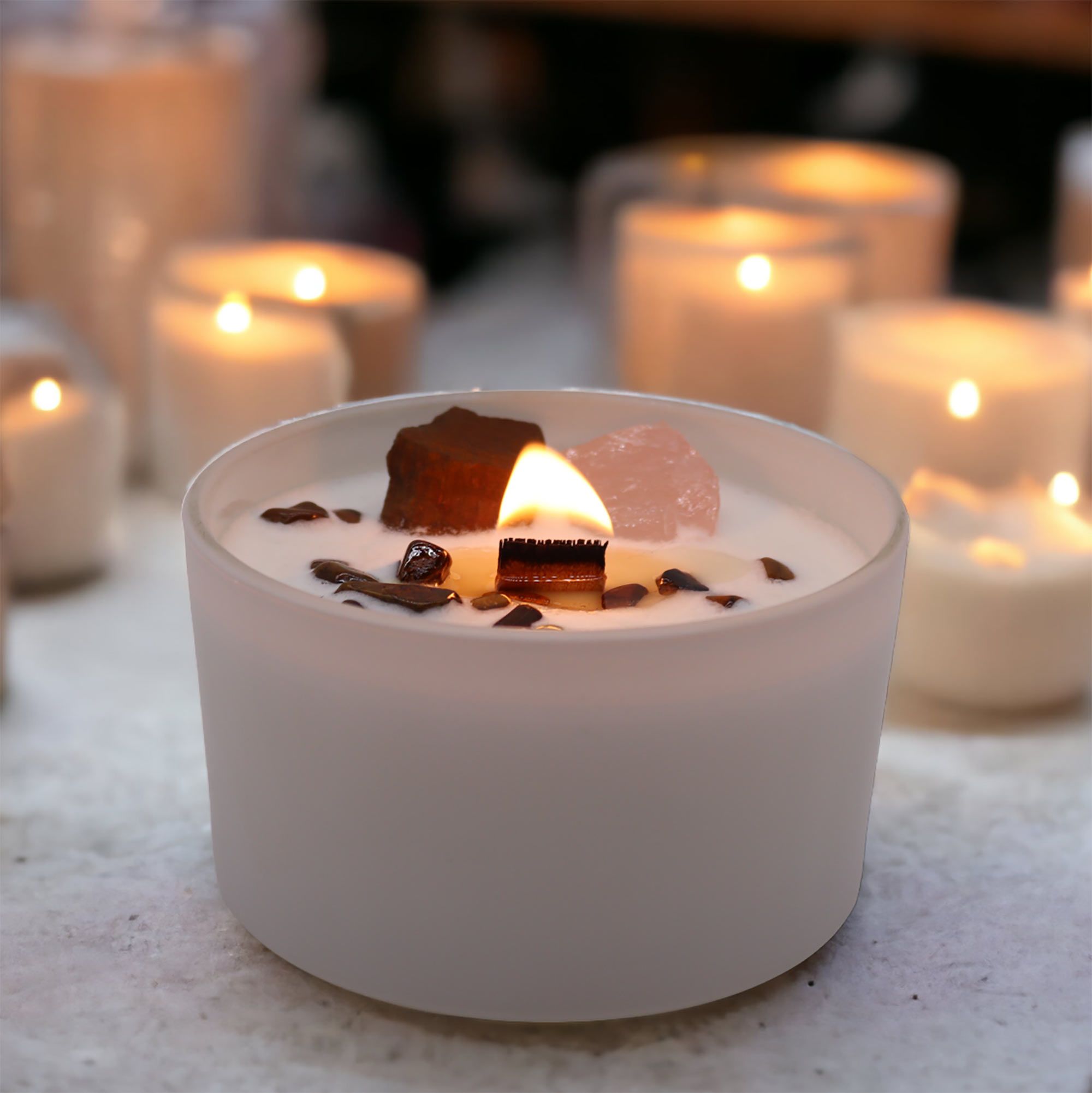 Chakra Crystal Candle - Sacral Chakra